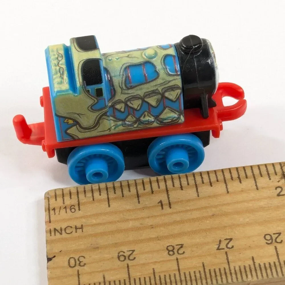 Thomas & Friends train mini Dino Gordon #607 dinosaur skeleton blue‎ spooky toy